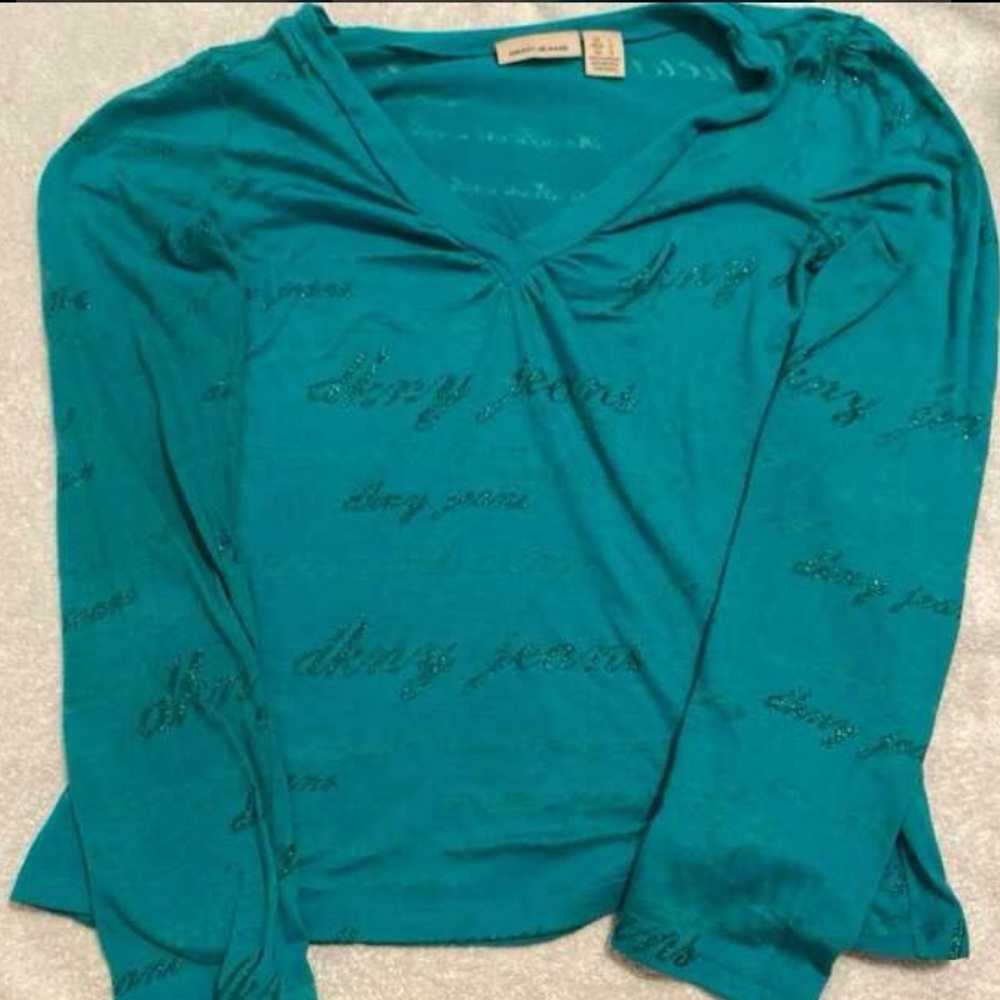 Vintage sparkly DKNY JEANS long-sleeve